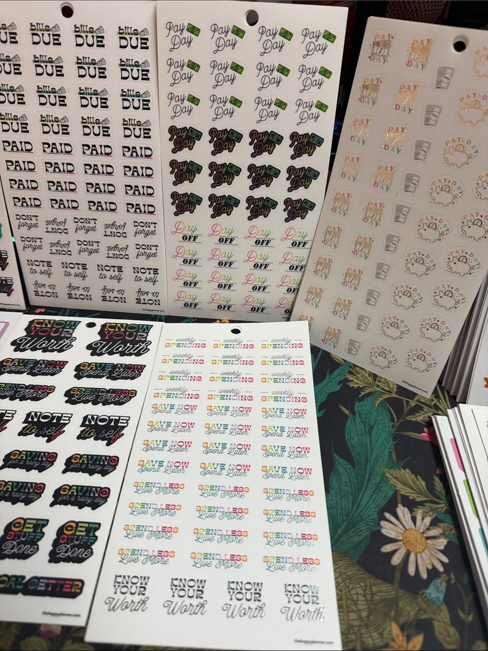 Happy Planner - Budget themed random sticker bundle - SEE PICS - Picture 3 of 13